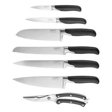 Набір ножів у чорній колоді BergHOFF, 8 шт.