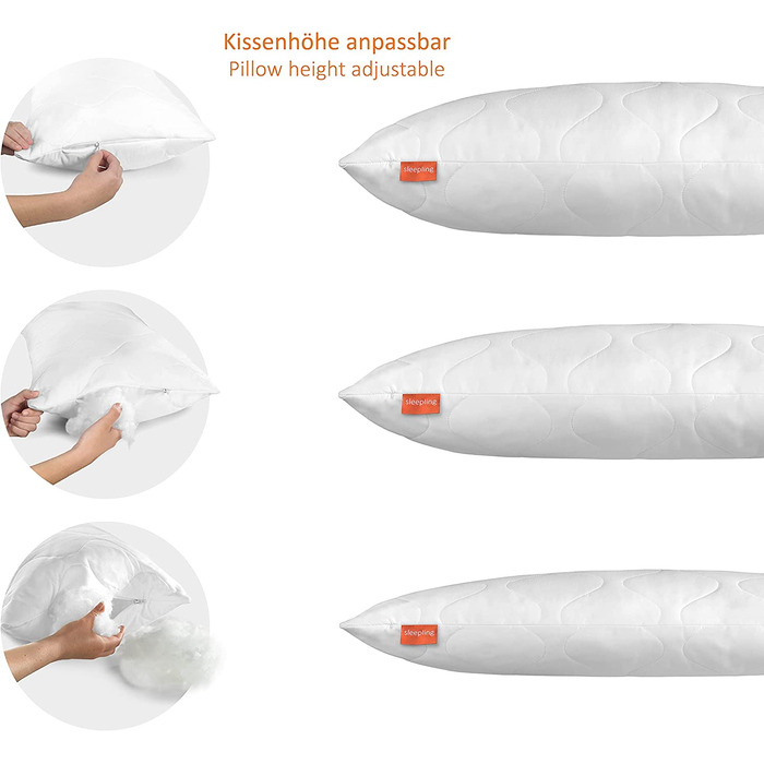 Подушка kotex прати до 60 градусів Зроблено в ЄС 40x50 см, 100