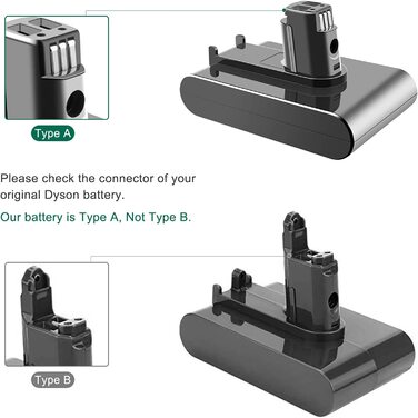 Змінна батарея ADVTRONICS 22.2V 4.0Ah для пилососа Dyson DC34/DC31/DC35/DC44 (тип A)