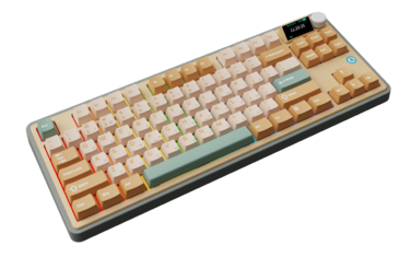 Бездротова механічна клавіатура Ajazz AK870 Jasmine Switch - Yellow (AK870-JS-YWG)