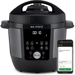 Instant Pot Plus 9-в-1: Мультиварка з Wi-Fi, 5.7 л, нержавіюча сталь