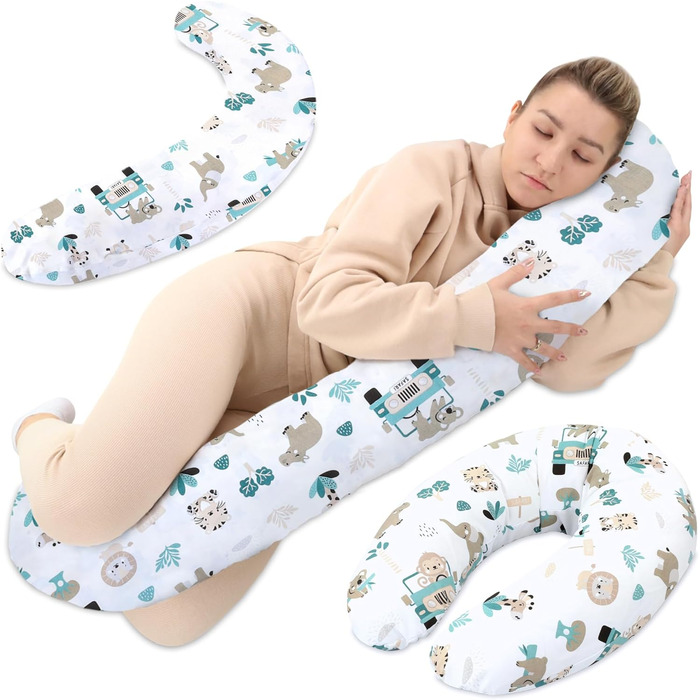 Подушка для вагітних Totsy Baby XXL Side Sleeper - Бавовна, 190 см (Африка)