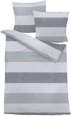 Постільна білизна Dream Sleep Beaver Stripes Grey 1 Підковдра 200 х 220 см 2 наволочки 80 х 80 см