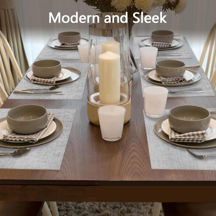 Набір тканинних серветок DACHUI (8 шт.) - сірий, водонепроникні, стійкі до високих температур, миючі, довговічні