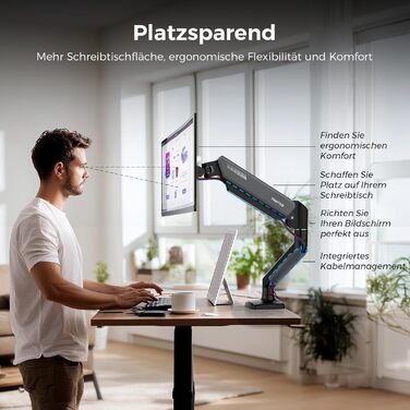 Кріплення для монітора NearHub для 2 моніторів, 13-32 дюйми, до 10 кг, сірий