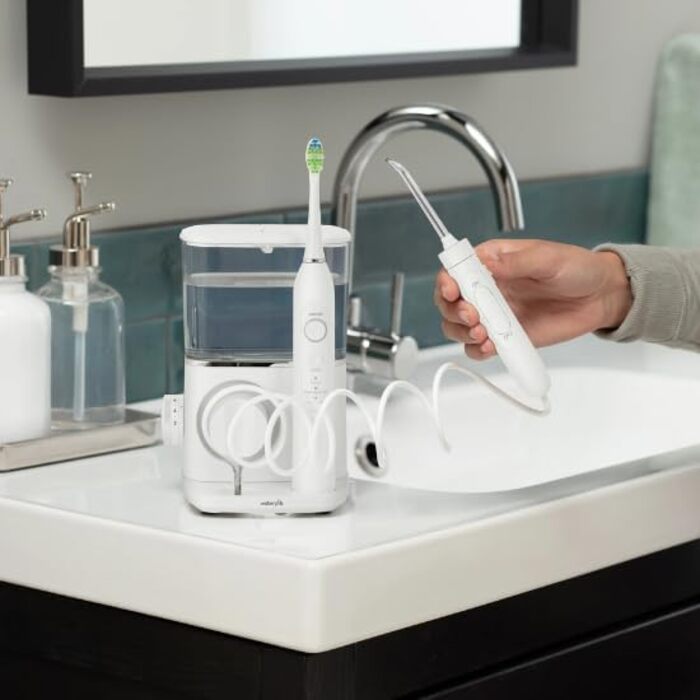 Waterpik Sensonic Complete Care: електричний ірigator та зубна щітка, CC-04, білий