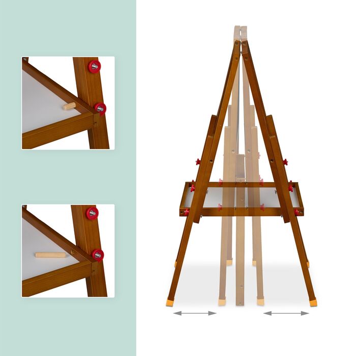 Дитячий столик Relaxdays з дощечкою для малювання