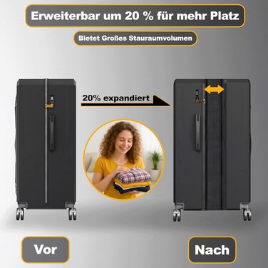 Набір валіз ONAIR 3 шт. (S, M, L) – чорний & золотий. Водовідштовхуюча жорстка оболонка, TSA-замок, тихі колеса, міцний ABS-пластик. Ідеально для подорожей.