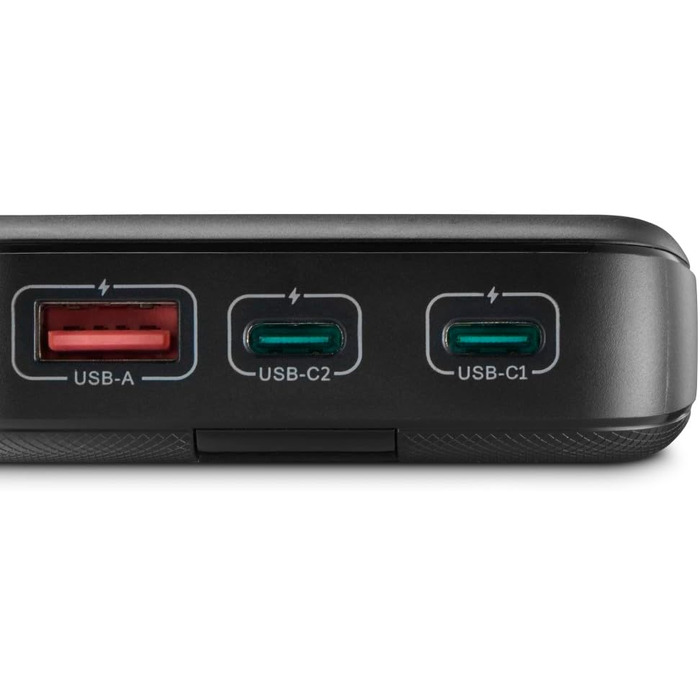 МАгод, 2 шт. USB-C, USB-A, швидка зарядка, портативний зарядний пристрій, антрацит, 20, 10000