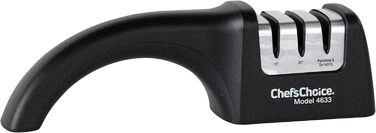 Точилка для ножів Chef'sChoice AngleSelect: професійна ручна точилка з контролем кута 15/20 градусів, з алмазним абразивом, 2-ступенева