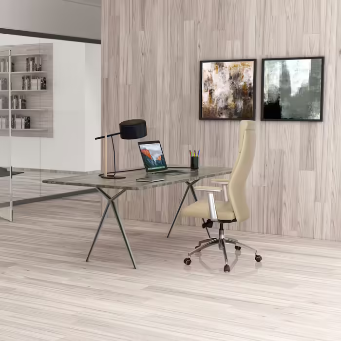 Офісне крісло / крісло керівника MONZA 20 шкіряний бежевий hjh OFFICE