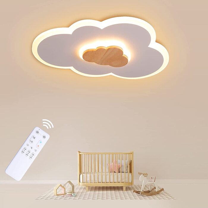 Дитячий стельовий світильник у формі хмари