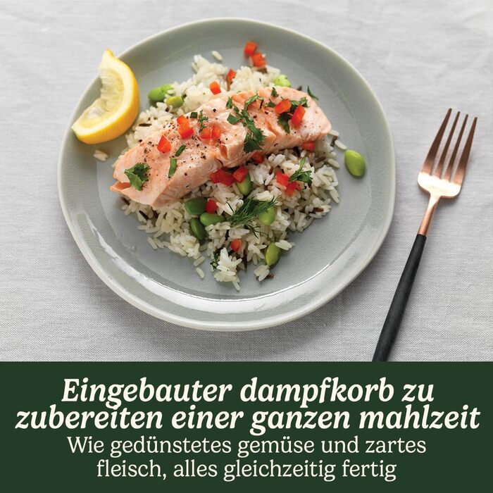 Мультиварка Cuisinart Cook In 5 in 1: гриль, смаження, приготування на пару, тушкування, томління | Нержавіюча сталь, антипригарне покриття, сталеві пластини та сковорідки | Сірий колір
