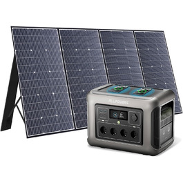 Портативна електростанція ALLPOWERS 1152Wh LiFePO4, 1800W, сонячний генератор, UltraFast зарядка, для дому, кемпінгу, подорожей