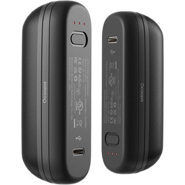 Нагрівач для рук OCOOPA UT2S Mini, 5200mAh, 2 шт. в наборі, магнітний, електричний, для кемпінгу та відпочинку на природі, чорний