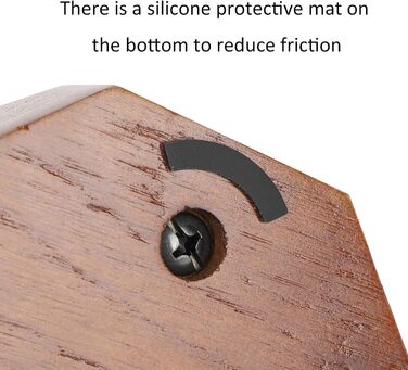 Підставка для навушників з дерева, чорний горіх, з силіконовими подушечками. Стильна та надійна для дому, офісу, студії, спальні або кімнати з телевізором