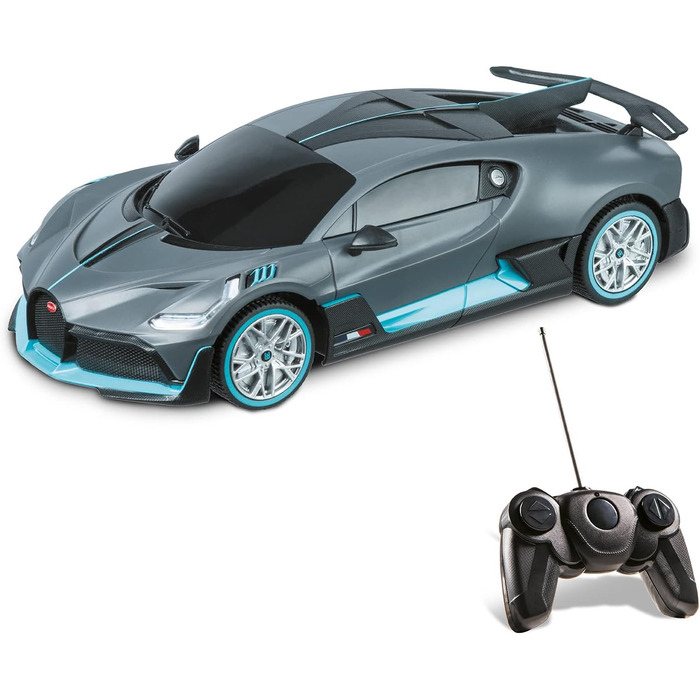 Модель автомобіля BUGATTI DIVO Mondo Motors 1:24, радіокерування, 8 км/год, сірий, іграшка для дітей