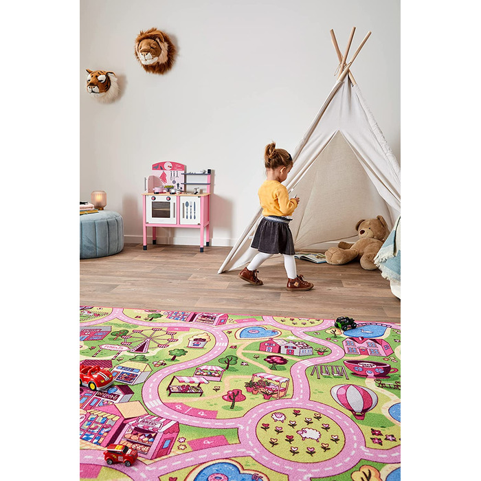 Килим для дитячої кімнати Carpet Studio Місто 140x200 см