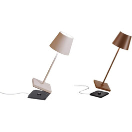 Zafferano Poldina Pro Mini - Бездротова LED-лампа для дому та вулиці, білий колір, регулювання яскравості, 30 см