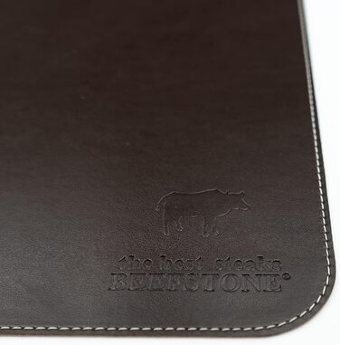 Набір скатертин BEEFSTONE® 6 шт. з PU шкіри, чорно-бежевий, 40x30 см | Водостійкі, легко миються | Скатертини, підставки під посуд