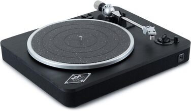 Вініловий програвач House of Marley Stir It Up Wireless з Bluetooth, попереднім підсилювачем, тонармом Audio-Technica, корпус із бамбука, швидкості 33/45 об/хв, екологічний дизайн, чорний