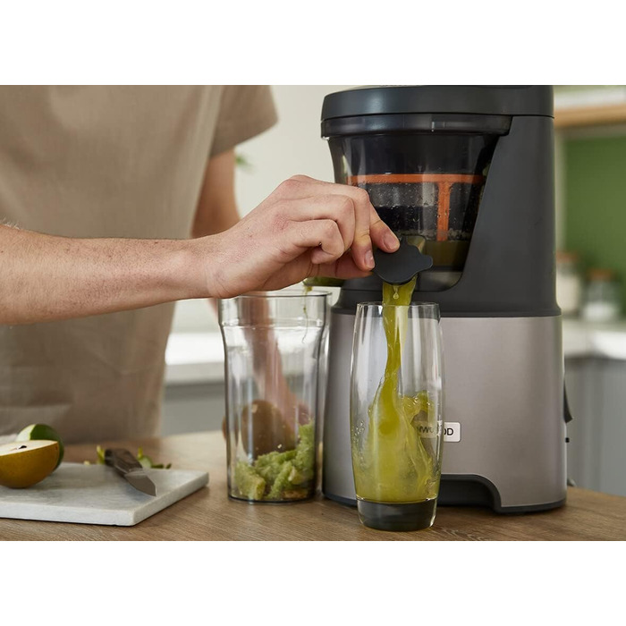 Kenwood PureJuice Pro JMP85.00SI: повільний соковитискач для свіжих соків, сріблястий