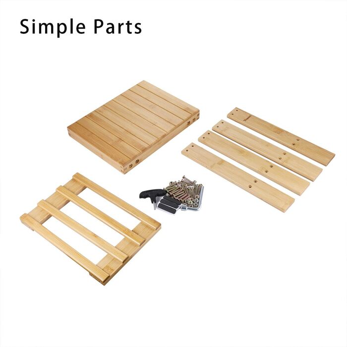 Вінтажний бамбуковий пуф-табурет - 27x23x25 см. Міцний, антиковзний, для дітей, як журнальний столик, підставка для квітів