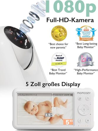 Радіоняня Momcozy з камерою 5