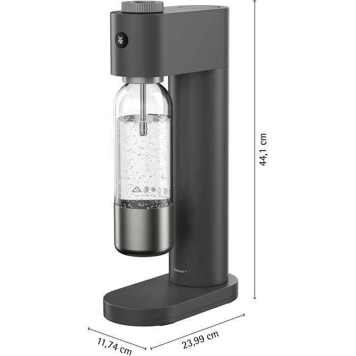 Скляна карафа WMF Basic з кришкою, 0.85 л - для води та напоїв