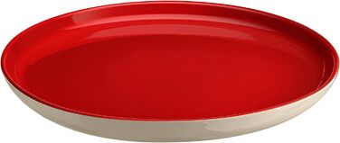 Тарілка обідня 27,9 см червона/кремова Everyday Emile Henry