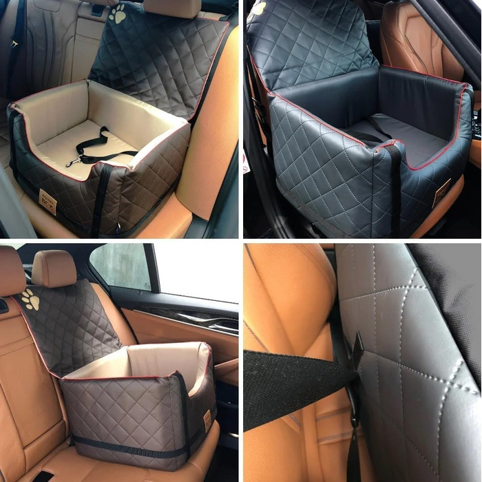 Автокрісло для собак Golden Dog Автокрісло для собак LUX Comfort Лежак для собак (XL-75x55x33см, графіт)