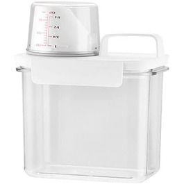Побутова мірна чашка для прання GUODUN з кришкою і ручкою, скляне відро для зберігання зерна, контейнер для прального порошку, коробка для миючого засобу (
