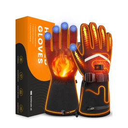 Гріючі рукавички для чоловіків та жінок, акумуляторні, 3200mAh, з підтримкою сенсорного екрану, водонепроникні та вітронепроникні, для катання на лижах, зимових пригод та роботи на відкритому повітрі, розмір XL