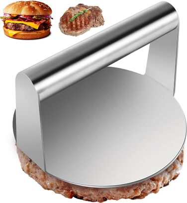 Прес для гамбургерів Mkitnvy антипригарний 14 см нержавіюча сталь