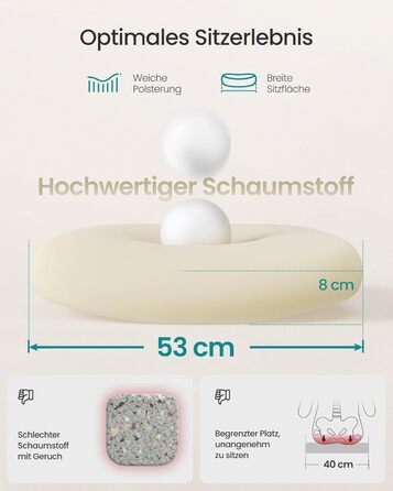 Офісне крісло SONGMICS ергономічне сітчасте, стілець для комп'ютера з регулюванням висоти та функцією гойдання, дихаюча оббивка, до 120 кг, сіро-голубий (OBN022GD01)