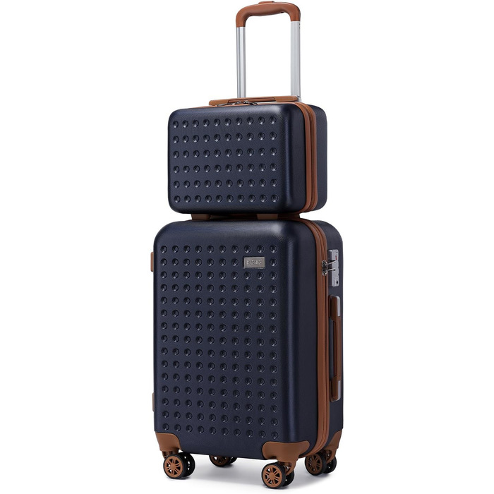 Валіза KONO з ABS пластику, ручна, 76x50x31 см, з TSA замком, біла