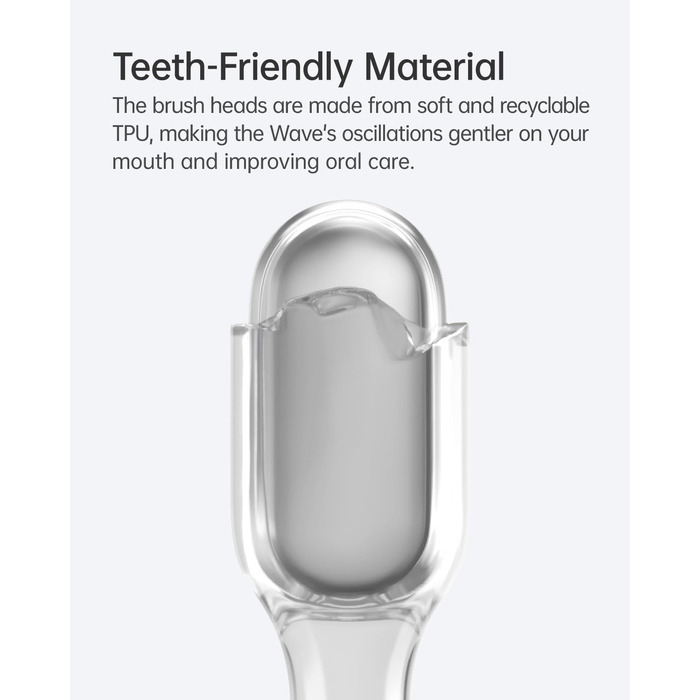 Електрична звукова зубна щітка Laifen Wave з 3 насадками, IPX7, магнітна зарядка, для дорослих