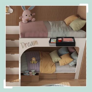 Набір з двох приліжкових столиків Relaxdays з бамбука з кріпленням