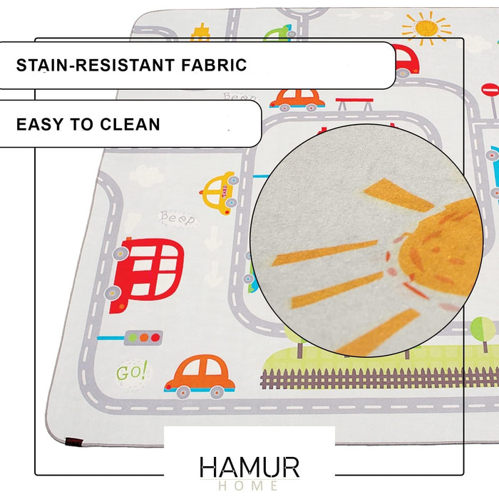 Дитячий ігровий килимок Протиковзкий ігровий килимок Складний ігровий килимок Дитячий килимок 150x150см для дитячої кімнати Пральна машина для ігрової кімнати Дитячий килимок, який можна прати (дорожній)