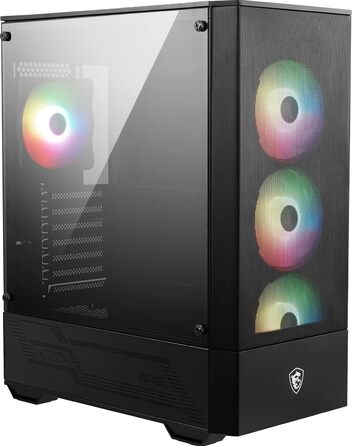 Ігровий корпус MSI MAG Forge 112R, середній форм-фактор, скляна бокова панель, 4 aRGB вентилятори 120 мм, підтримка водяного охолодження 240 мм