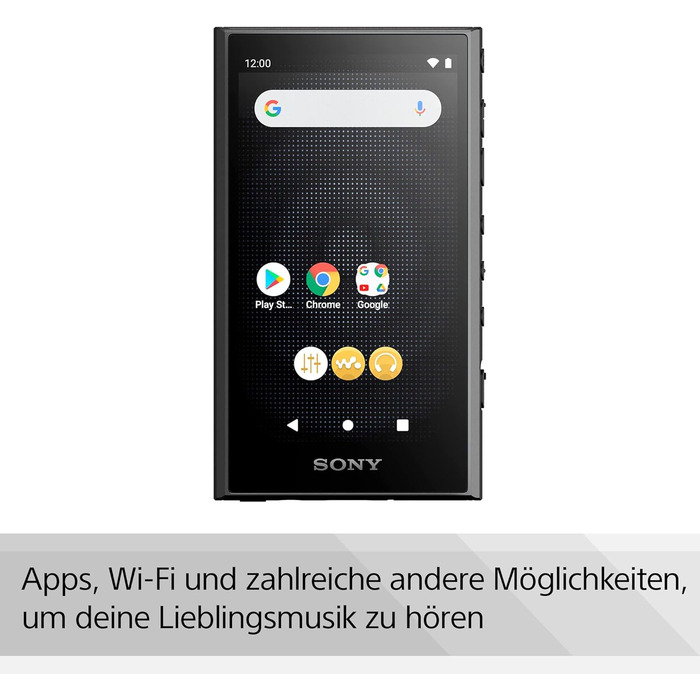 MP3-плеєр Sony Walkman NW-A306 з сенсорним екраном, 32 ГБ, до 36 годин автономної роботи, покращена якість звуку, Wi-Fi, чорний