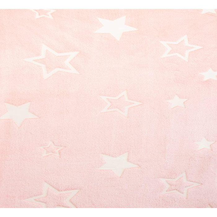 Ковдра Фланель -Світяться в темряві - Світяться Зірки 150x200 см Рожевий