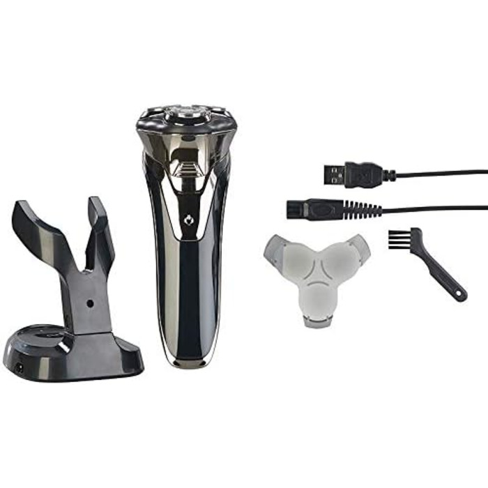 Суха бритва Sichler Men's Care Dry Shaver акумуляторна бритва 2-в-1 з точним тримером і 3D-бритвеними головками, IPX6 (бритви, чоловічі бритви, машинки для стрижки)