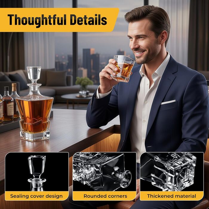 Набір віскі: декантик 800 мл, 2 келихи, 8 каменів. Подарунковий набір віскі для чоловіків