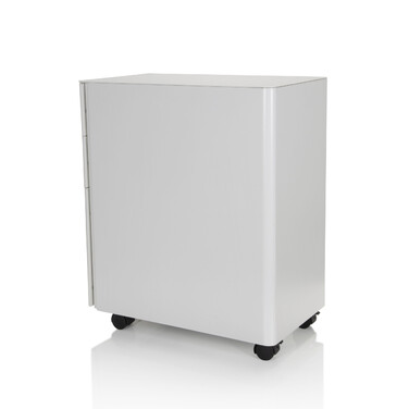 Контейнер на колесах COLOR I, метал білий (hjh OFFICE)