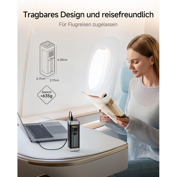 Power Bank CUKTECH 20: 25000mAh, 140W, PD3.1, 3 порти, Digital Display, USB-C для MacBook, Xiaomi, Galaxy, iPhone