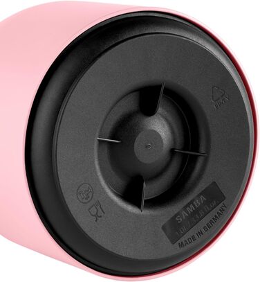 Термос Emsa Samba 1000 мл, білий прозорий, з термоізоляцією, Quick Press, 12 год гаряче, 24 год холодне