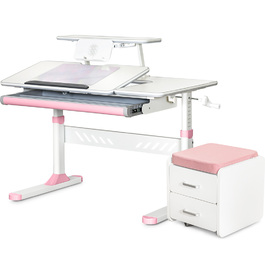 Комплект (S) Evo-Kids TH-320 Pink (парта + тумба) (арт.TH-320 + BD C3_PINK)