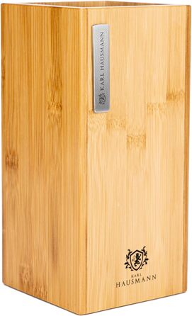 Блок для ножів Karl Hausmann з бамбука (без ножів) з вставкою з щетиною - універсальний, 23 x 10,8 x 10,8 см