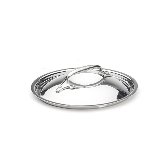 Кришка з нержавіюючої сталі De Buyer з чавунною ручкою, діаметр 16 см, срібляста, 3709.16N